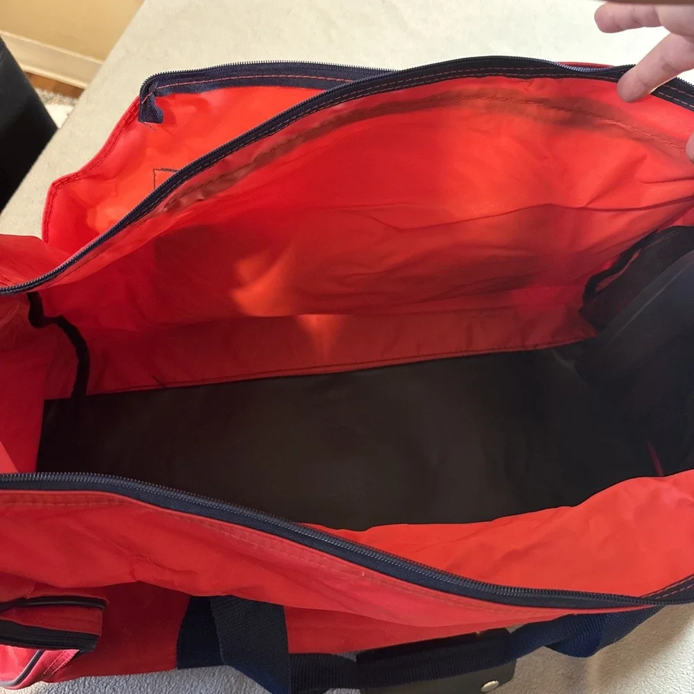 Vintage Retro 90's MacGregor Sport Duffle Bag Teal Red 24x12x11